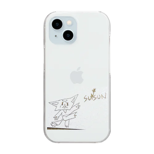 スンスンが描いたスンスンの絵 Clear Smartphone Case