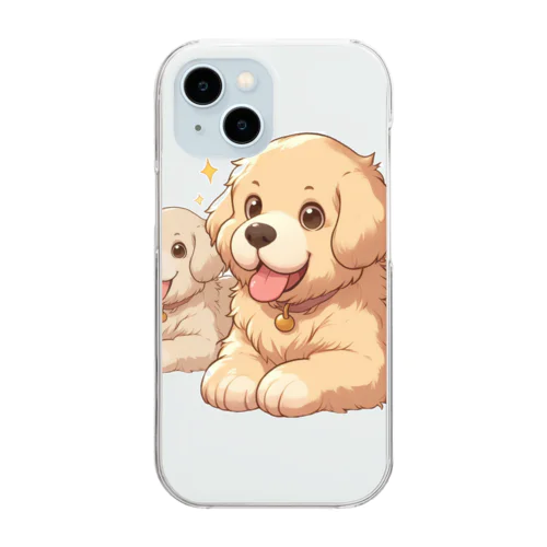 おりこんさんのワンわん Clear Smartphone Case