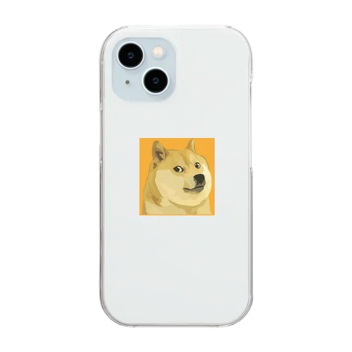 芝犬かぼすちゃん Clear Smartphone Case