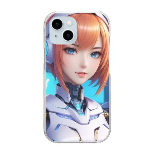 美人ＡＩロボット3 Clear Smartphone Case