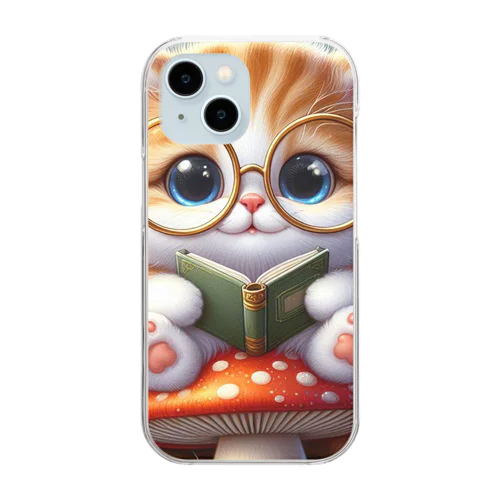 森の読書家ミミちゃん Clear Smartphone Case