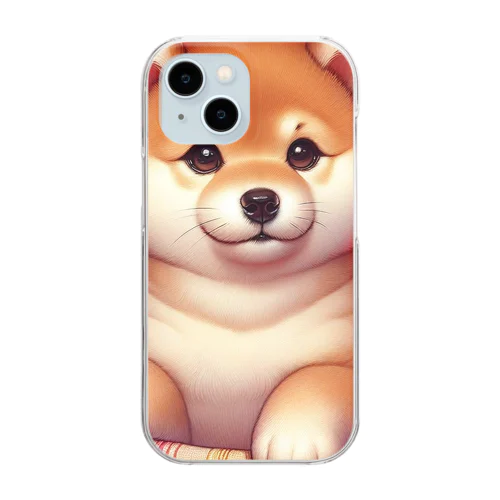 可愛い柴犬 Clear Smartphone Case