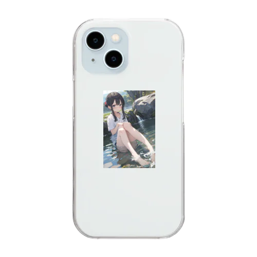 落着き Clear Smartphone Case