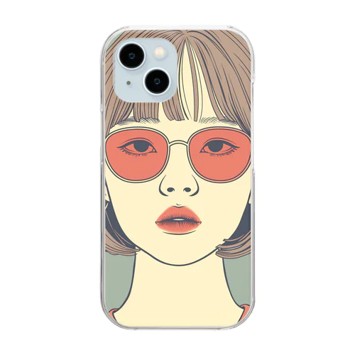 City girl #3 サアヤ Clear Smartphone Case