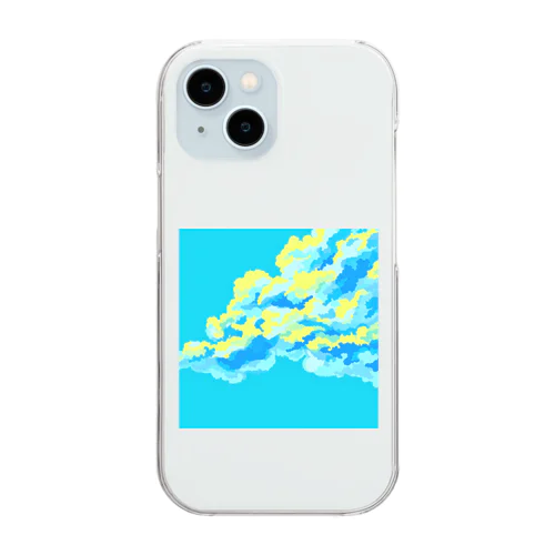 青い雲 Clear Smartphone Case