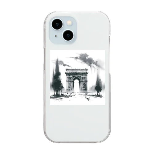 凱旋門　世界遺産　日本風 Clear Smartphone Case