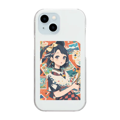 女の子 Clear Smartphone Case