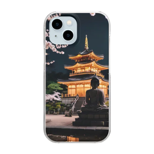 日本の夜を彩る魅力満点の夜景 Clear Smartphone Case