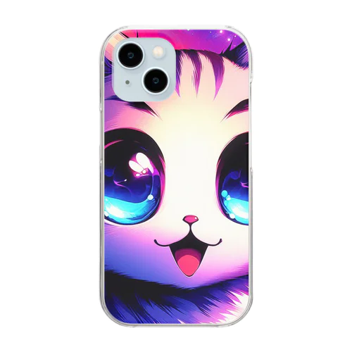 猫ちゃん Clear Smartphone Case