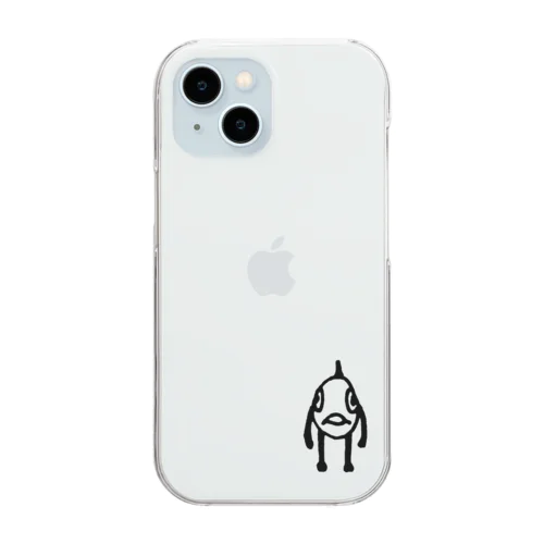 ﾛｰﾃﾝｼｮﾝ魚人くん Clear Smartphone Case