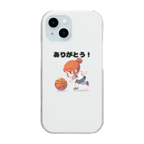 ガールズ バスケット 01 Clear Smartphone Case