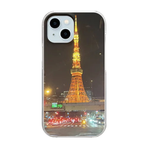 東京タワー Clear Smartphone Case