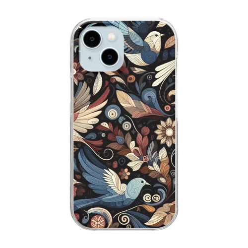 花と鳥1 Clear Smartphone Case