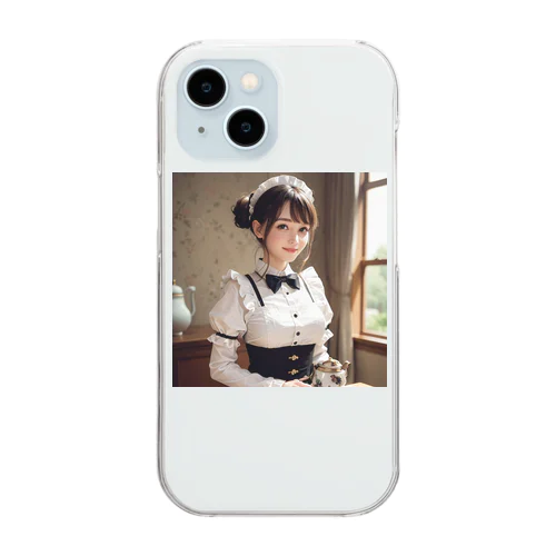 メイドさん Clear Smartphone Case