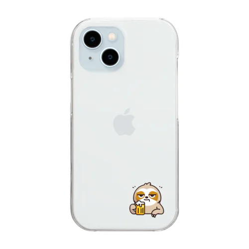 ナマケモノンベエ Clear Smartphone Case