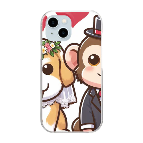 犬猿の仲～愛の力で仲良し～ Clear Smartphone Case