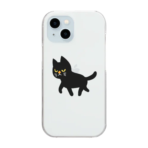 黒猫ちゃん Clear Smartphone Case