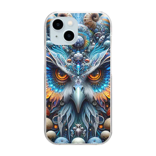 "Celestial Guardian" Clear Smartphone Case