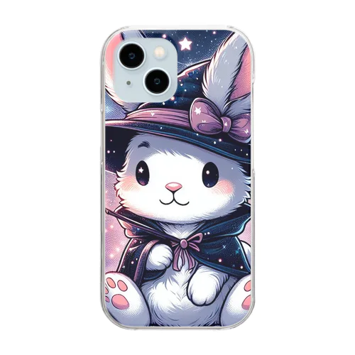 魔法使いコスプレ　ウサギ Clear Smartphone Case