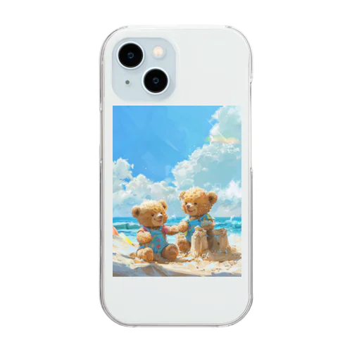 なかよしのくまさん Clear Smartphone Case