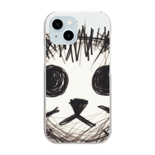 ねこ落書き Clear Smartphone Case