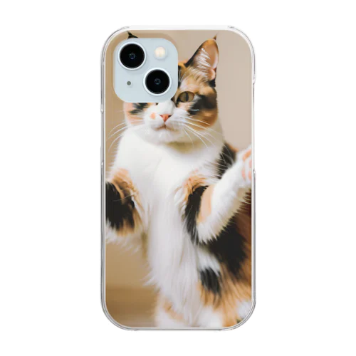 三毛猫 Clear Smartphone Case