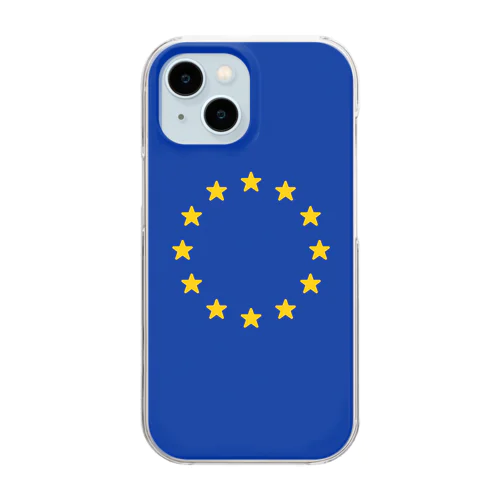 欧州旗の国旗 Clear Smartphone Case