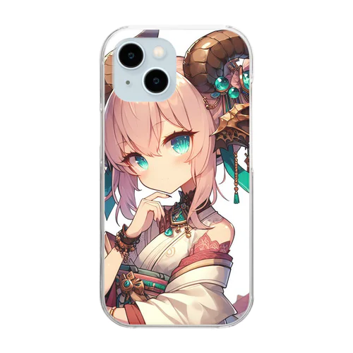 愛らしい龍娘 Clear Smartphone Case