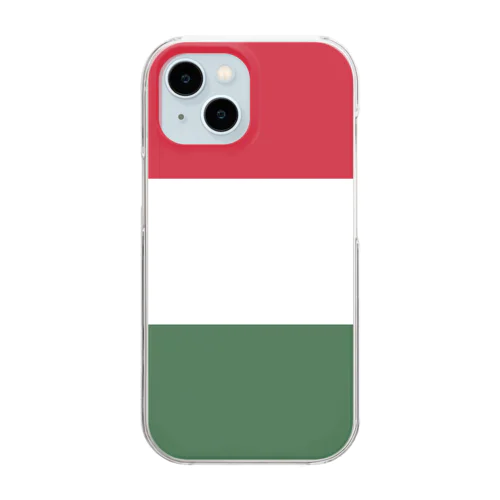 ハンガリーの国旗 Clear Smartphone Case