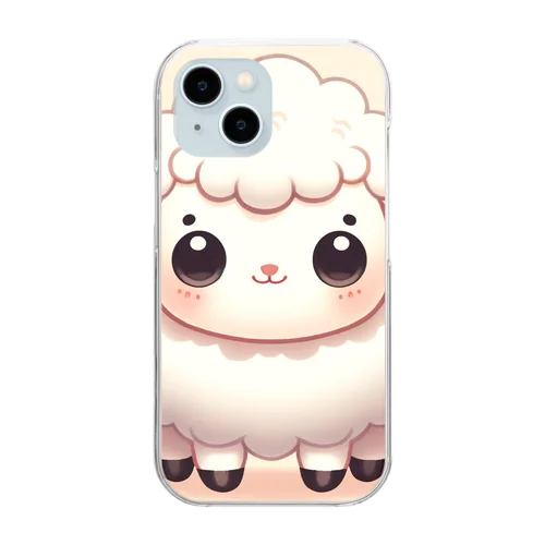 干支の羊ちゃん01 Clear Smartphone Case