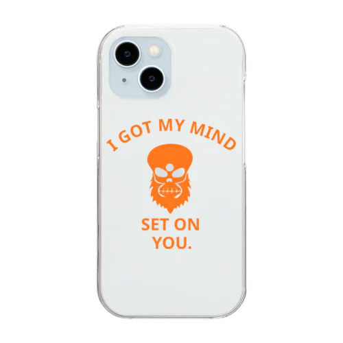 I GOT MY MIND SET ON YOU.(橙) Clear Smartphone Case