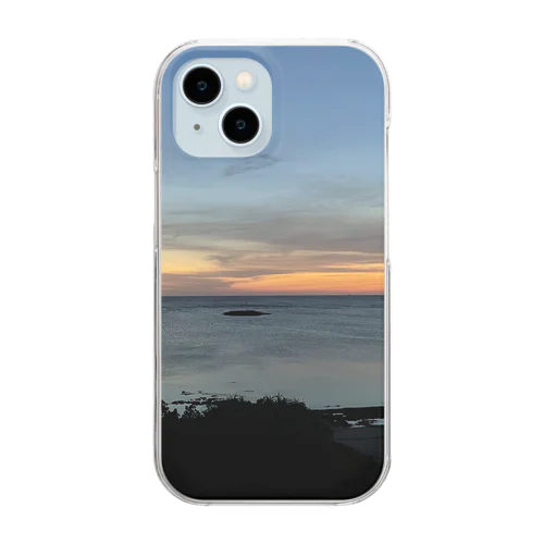 沖縄の夕暮れ Clear Smartphone Case