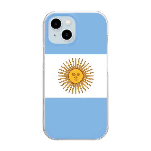 アルゼンチンの国旗 Clear Smartphone Case