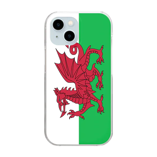ウェールズの旗 Clear Smartphone Case