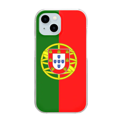 ポルトガルの国旗 クリアスマホケース