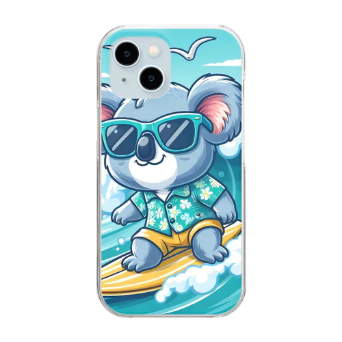 波乗りコアラ🐨 Clear Smartphone Case