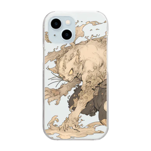 化け猫_00001 Clear Smartphone Case