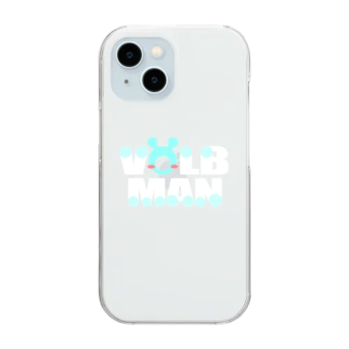 VOLBMAN ロゴ (白) Clear Smartphone Case