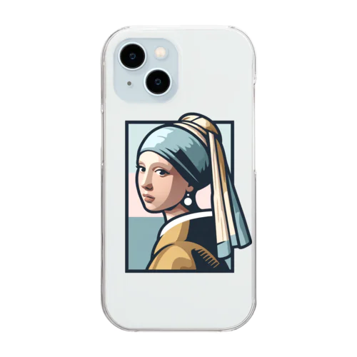 耳飾りの少女 Clear Smartphone Case