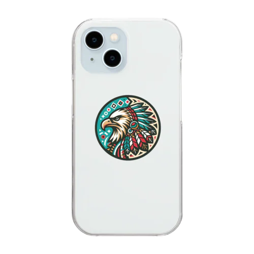 Native American eagle Clear Smartphone Case