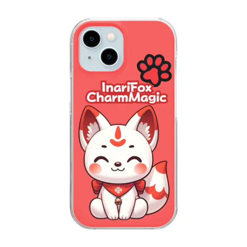 Inari Fox Charm Magic～稲荷の狐3-5 クリアスマホケース
