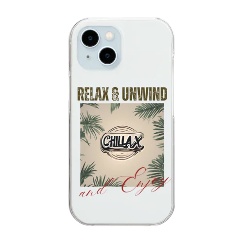 ゆっくりまったりリラックス　Chillax!シリーズ Clear Smartphone Case