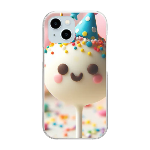 cakepop　かわいい　01 Clear Smartphone Case