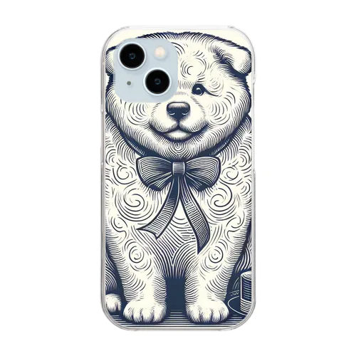 穏やかな犬 Clear Smartphone Case