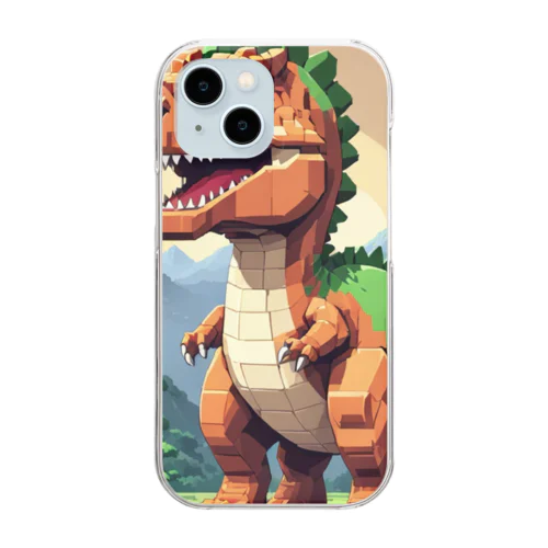おちりぶつぶつ恐竜 Clear Smartphone Case
