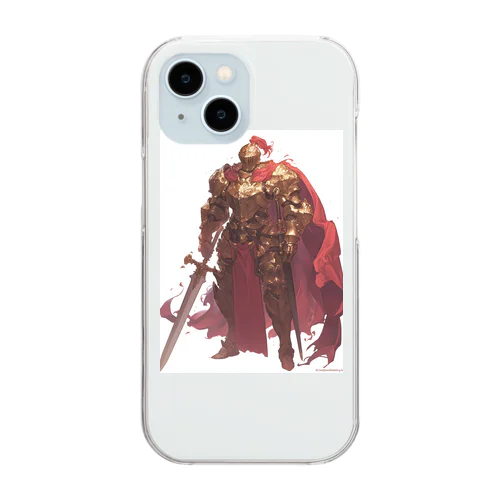 金色の鎧の武将 Clear Smartphone Case