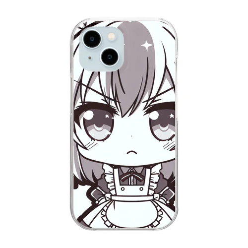 かわいいメイドさん Clear Smartphone Case