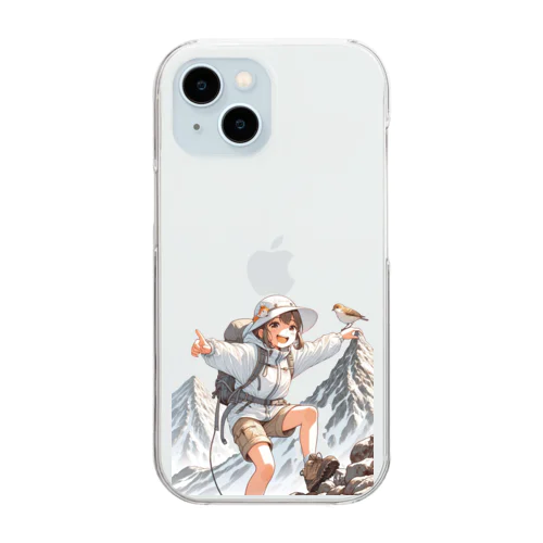 山ガール 07 Clear Smartphone Case