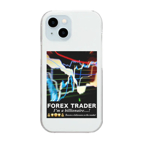 FXトレーダー デザイン(Ｂ)Ver. Clear Smartphone Case