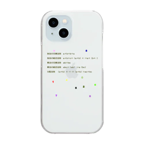 交換法則、結合法則、そして分配法則 Clear Smartphone Case